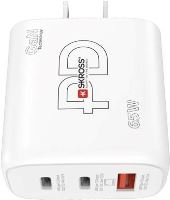 Solight USB A+C nabíjecí adaptér Power Charger 65W GaN USA typ A (3)