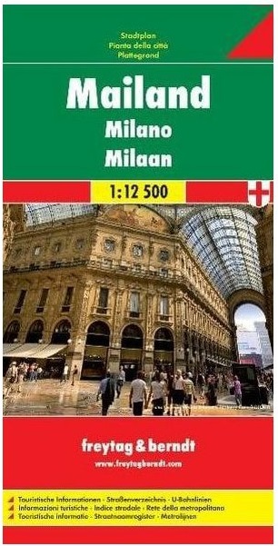 Freytag & Berndt plán města Milán 1:12500