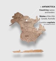 Enjoy the Wood 2D nástěnná dřevěná mapa World Map Terra Prime (3)