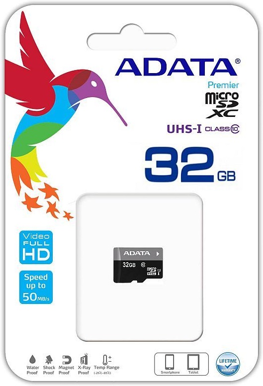 Adata Micro SDHC 32GB Premier UHS-I Class 10