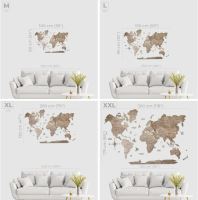 Enjoy the Wood 2D nástěnná dřevěná mapa World Map Terra Prime (4)