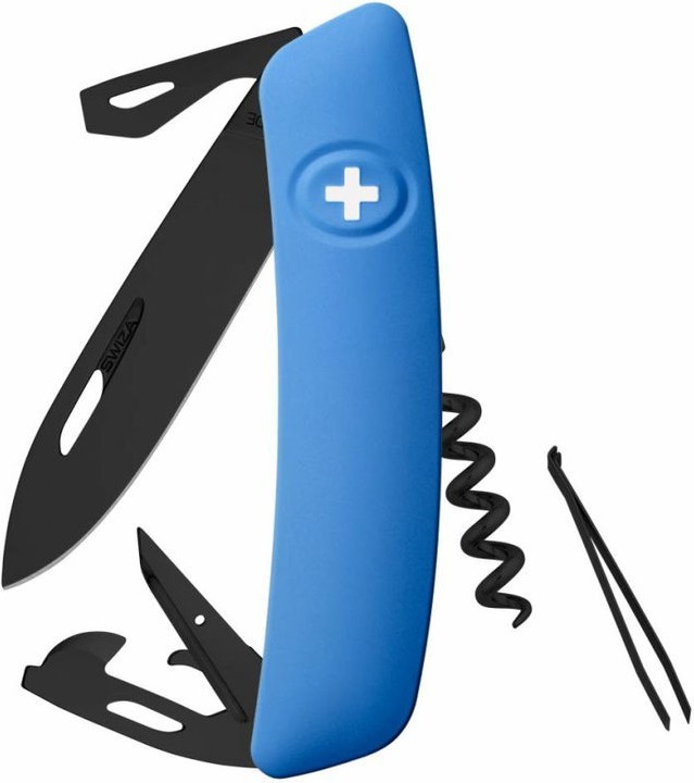 Swiza kapesní nůž D03 Allblack Standard blue