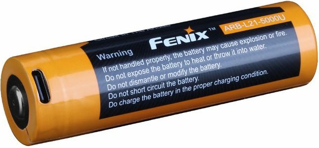 Fenix dobíjecí baterie 21700 5000 mAh s USB-C