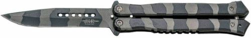 Joker motýlek aluminium black/grey camo 104 mm