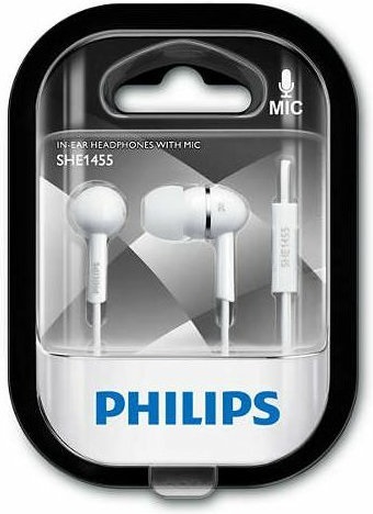 Philips sluchátka s mikrofonem SHE1455WT/10 white