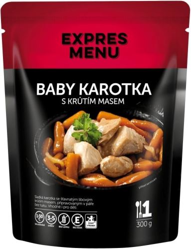 Expres Menu baby karotka s krůtím masem 300g
