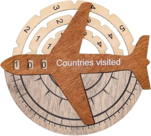 Enjoy the Wood Travel Tracker 3D Wooden World Map