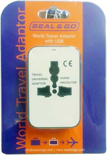 Seal & Go univerzální adaptér World Travel Adaptor s USB