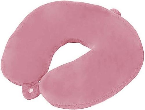 TravelSafe cestovní podhlavník Travel Pillow Fleece pink