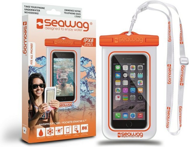 Seawag vodotěsné pouzdro na Smartphone bílé/oranžové