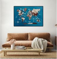 Enjoy the Wood 3D nástěnný obraz Panel World Map Single (6)