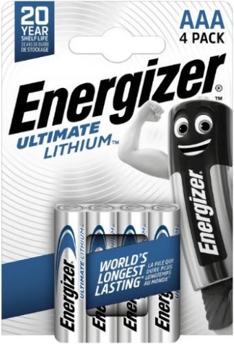 Energizer lithiová mikrotužková baterie AAA L92 4ks