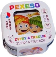 Hmaťák Pexeso zvyky a tradice v plechové krabičce (1)