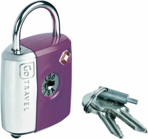 Go Travel zámek Dual Combi/Key TSA Lock violet