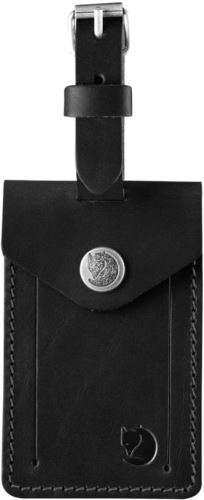 Fjällräven kožená visačka Leather Luggage Tag black