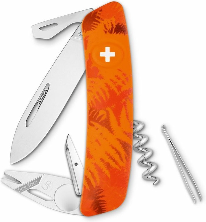 Swiza kapesní nůž TT03 Tick-Tool Camo Filix orange