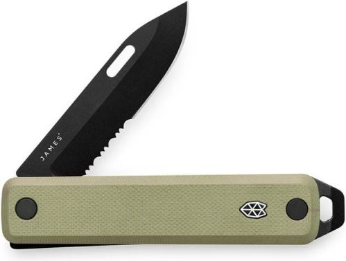 James The Ellis Slim Coyote Tan + Black Serrated / G10