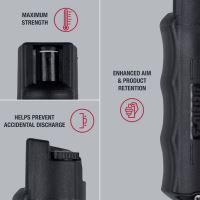 Sabre Red obranný pepřový sprej klíčenka s klipem černý (4)