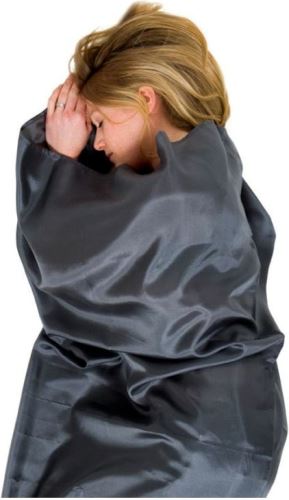 Lifeventure vložka do spacáku Silk Liner Rectangular grey