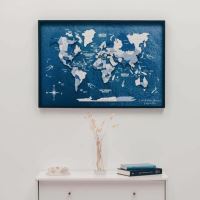 Enjoy the Wood 3D nástěnný obraz Panel World Map Single (5)