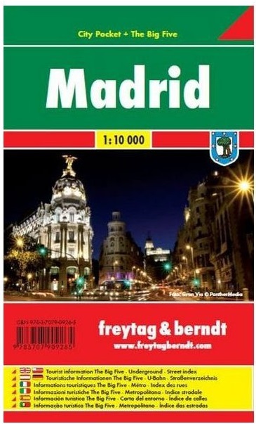 Freytag & Berndt kapesní plán města Madrid 1:10000