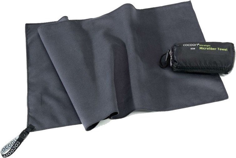Cocoon ultralehký ručník Microfiber Towel Ultralight M manatee grey – ultralehký cestovní ručník z mikrovlákna