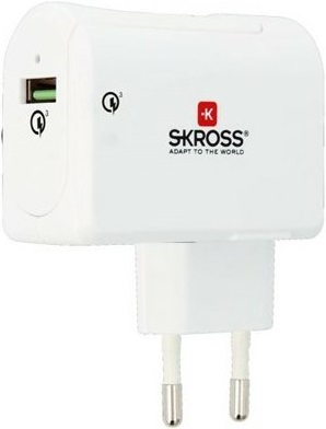 SKROSS nabíjecí adaptér Quick Charge 3.0 Euro USB