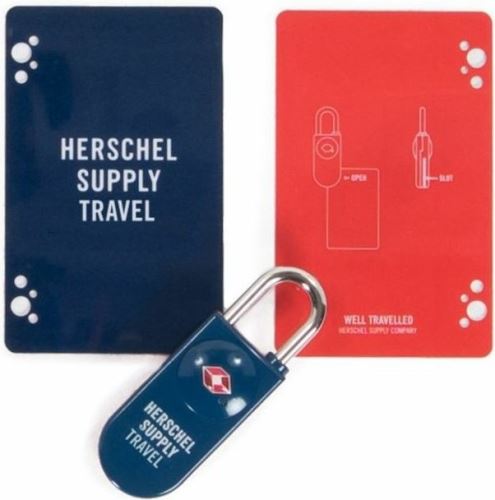 Herschel zámek na karty TSA Card Lock navy/red