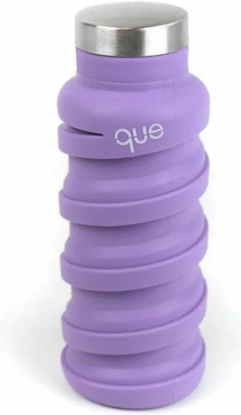 QUE skládací silikonová lahev 355ml violet purple