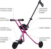 Micro Trike Deluxe Pink skládací dětské vozítko (3)