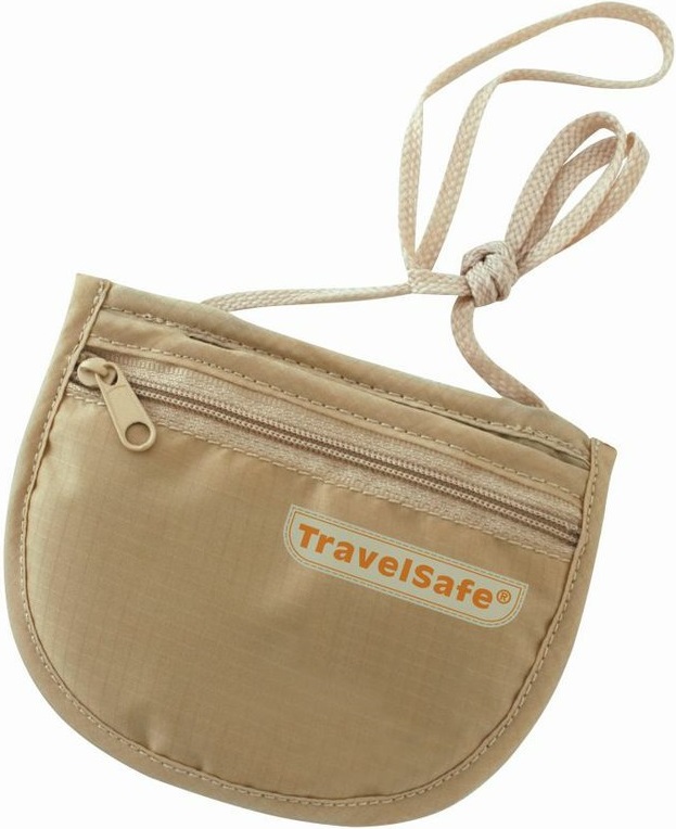 TravelSafe kapsa na krk Skin ID Pocket beige