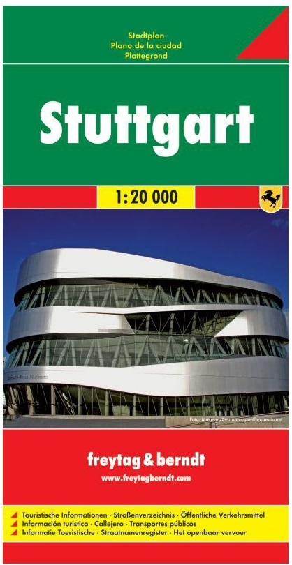 Freytag & Berndt plán města Stuttgart 1:20000