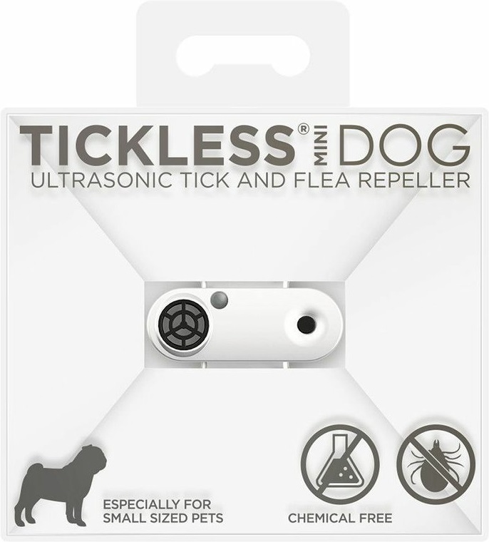 Tickless ultrazvukový odpuzovač klíšťat Mini Dog white