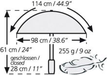 EuroSchirm deštník Light Trek black (12)