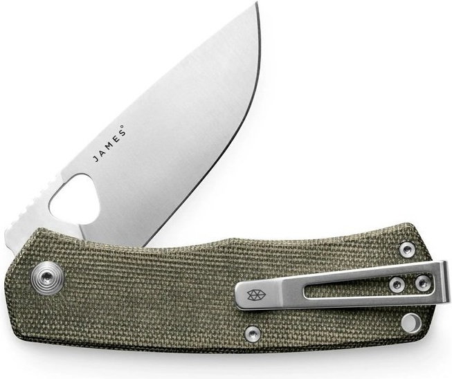 James The Folsom OD Green + Stainless / Micarta