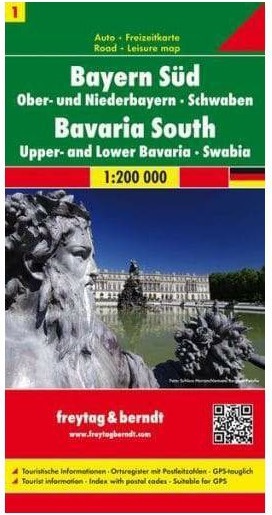 Freytag & Berndt automapa Bavorsko jih 1:200000