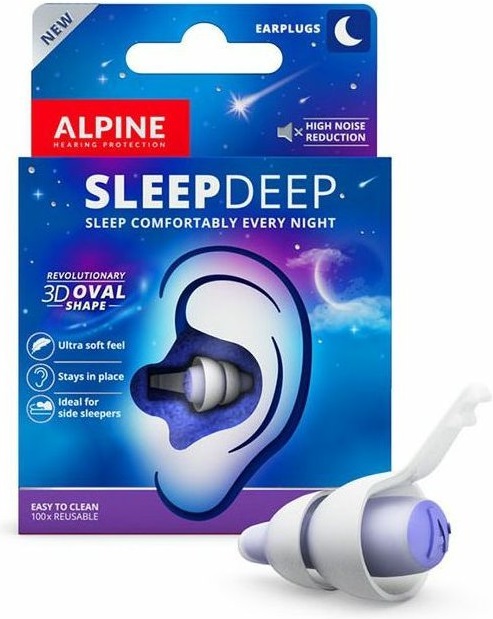 Earplugs ušní ucpávky Alpine SleepDeep M/L