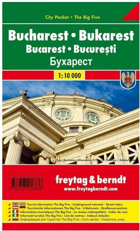 Freytag & Berndt kapesní plán města Bukurešť 1:10000