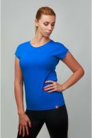 CityZen bavlněné triko dámské BREDA královská modrá L/40 klasické s elastanem