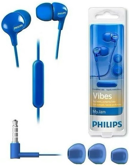 Philips sluchátka s mikrofonem MyJam SHE3555RD/00 blue