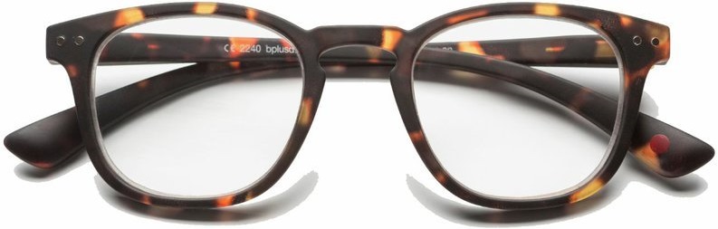 B+D cestovní brýle Dot Readers matt tortoise +1.00