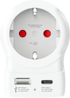 SKROSS cestovní adaptér Evropa/Velká Británie s USB A+C typ G