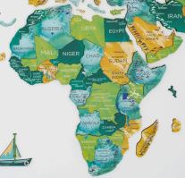 Enjoy the Wood 3D nástěnná dřevěná mapa World Map Surface Prime (2)