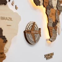 Enjoy the Wood Travel Tracker 3D Wooden World Map (1)