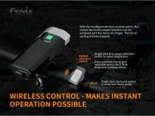 Fenix cyklosvítilna BC30 V2.0 + nabíjecí sada (3)