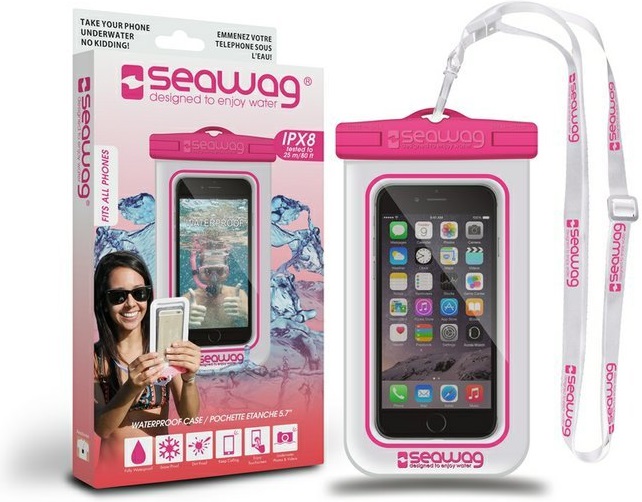 Seawag vodotěsné pouzdro na Smartphone bílé/růžové