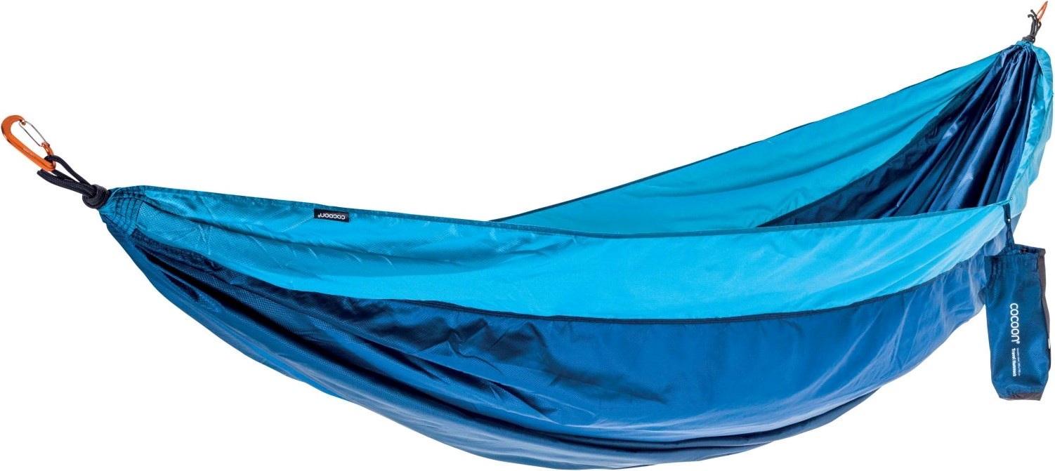 Cocoon hamaka Travel Hammock Double Set blue moon – široká cestovní hamaka s popruhy Travel Hammock Double Set