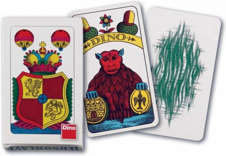 Dino jednohlavé hrací karty mariáš 32 listů