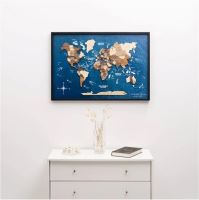 Enjoy the Wood 3D nástěnný obraz Panel World Map Single (8)