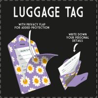 Legami visačka na zavazadla Luggage Tag Daisy (1)